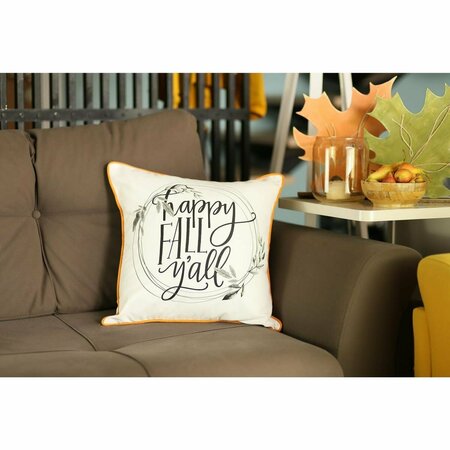 ESCENOGRAFIA 18 in. Thanksgiving Quote Throw Pillow Cover Multicolor, 4PK ES3666395